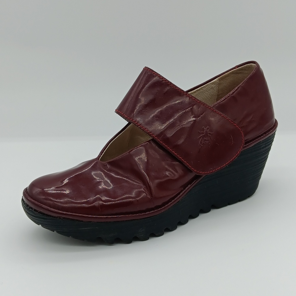 Fly London Yasi Mary Jane Platform Wedge